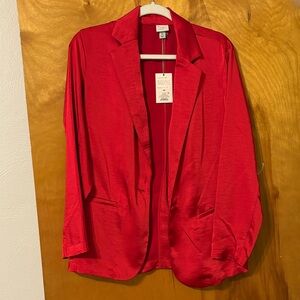 NWT a new day Vibrant Red Blazer Size XS